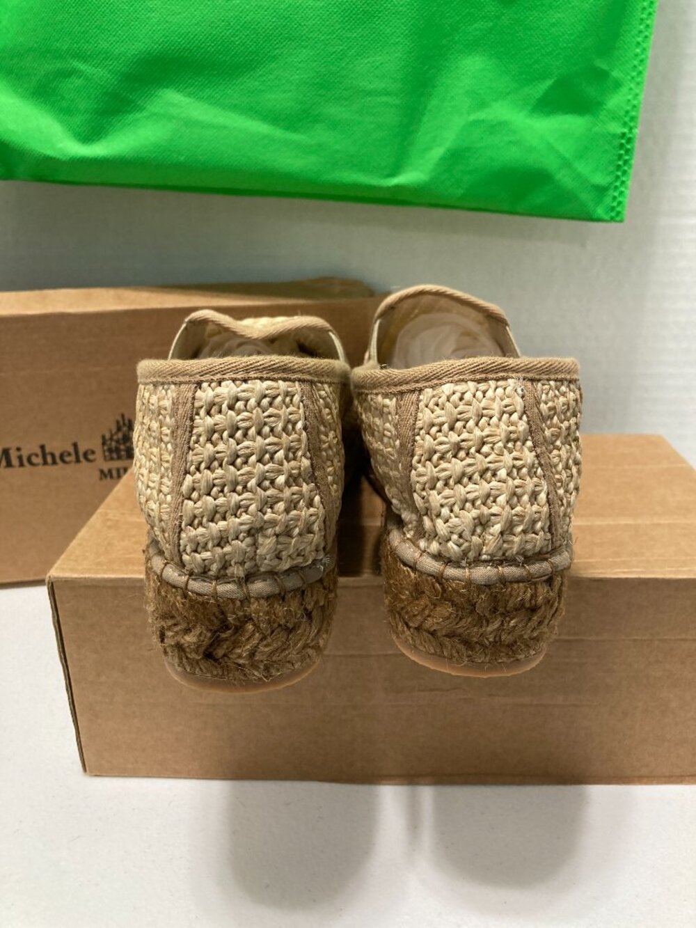 NWBox Michele Lopriore Milano Vanessa Spadrille Shoes Platform Raffia Luxury 38 - Picture 6 of 16